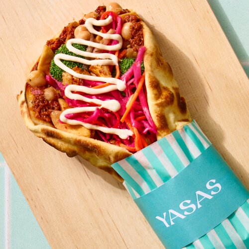 Photo of Harissa Chicken Crunch Wrap from Yasas by Michael Symon