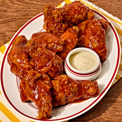 Photo of 10 Piece Sriracha BBQ Wings from Blue Ribbon Fried Chicken