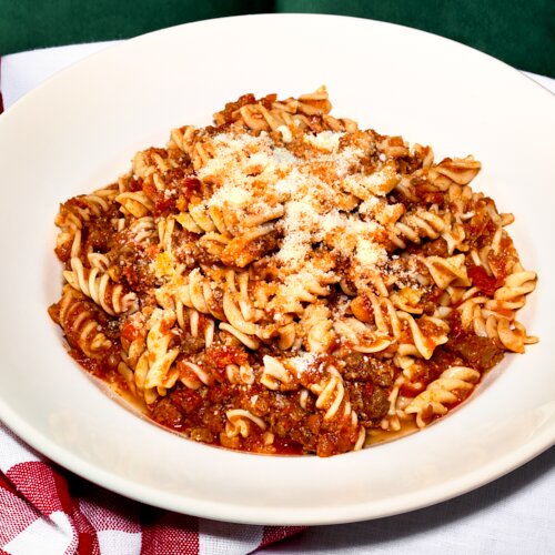 Photo of Bolognese Sauce on Gluten-Free Fusilli from Alanza