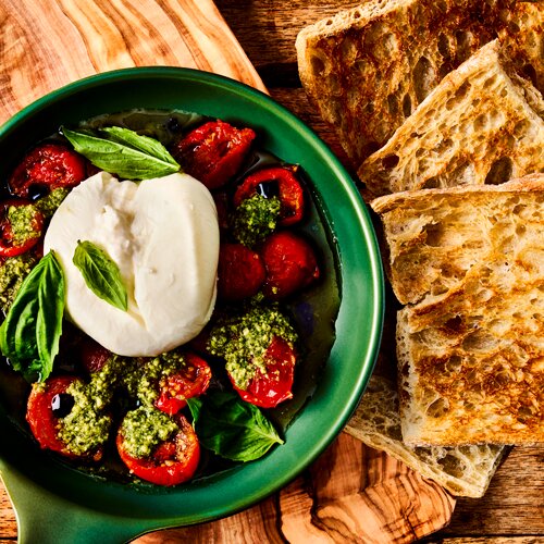 Photo of Burrata with Tomato Confit from Walnut Lane by Jonathan Waxman
