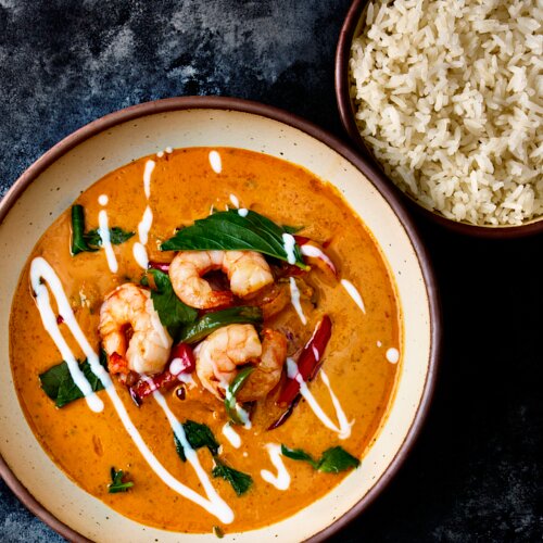 Panang Curry with Shrimp