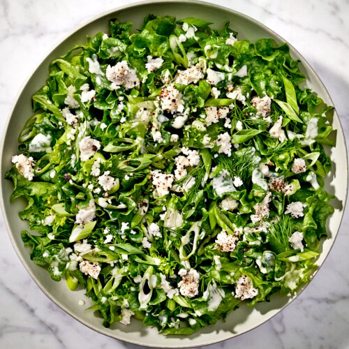Marc Murphy’s Crispy Leaf & Feta Salad