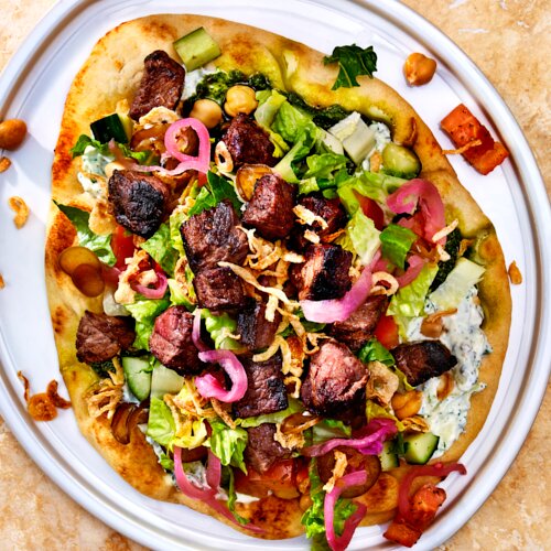 Photo of Beef Souvlaki & Tzatziki Sandwich from Yasas by Michael Symon