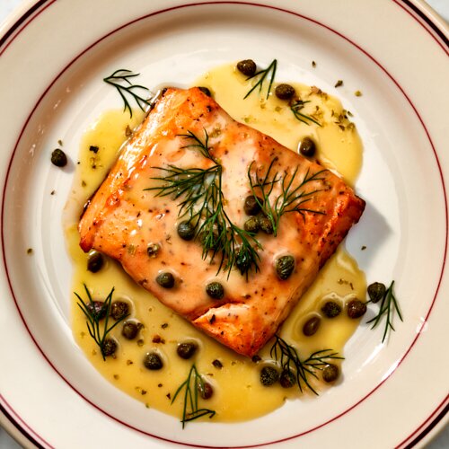 Photo of Lemon Oregano Salmon from The Mainstay by Marc Murphy