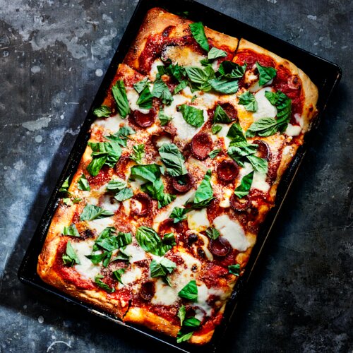 Photo of Pepperoni Square Pizza from Di Fara Pizza