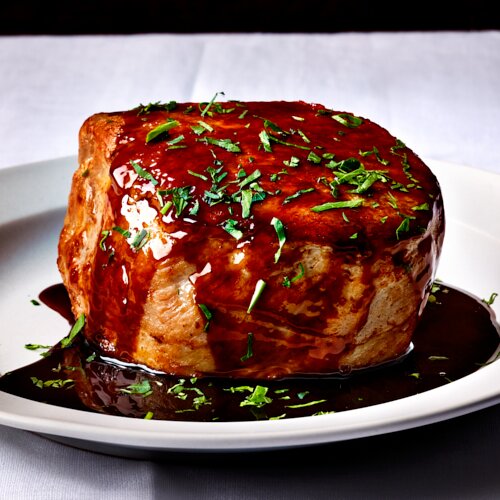 Photo of Glazed Pork Chop from Bobby Flay Steak