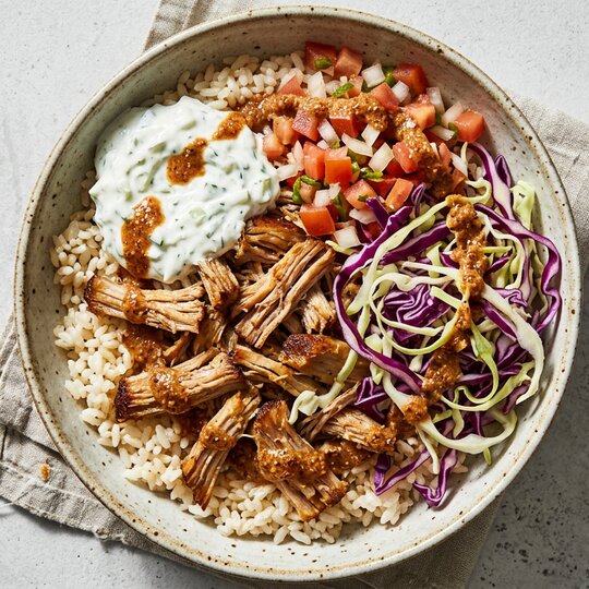 Photo of The Aegean Carnitas Bowl from Opa Cantina